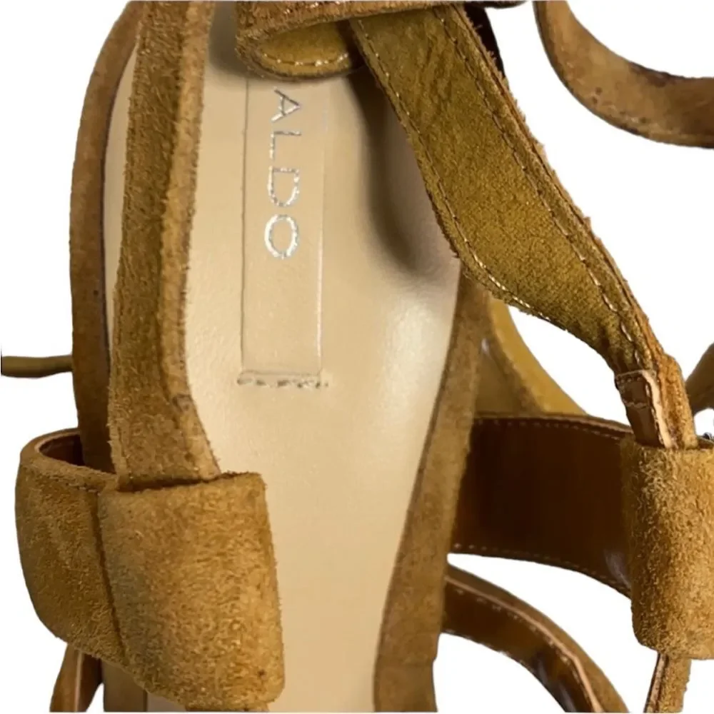 Aldo Suede Strappy Heels Size 7